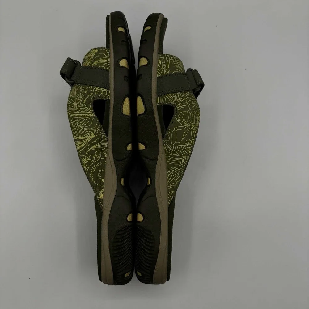 COLUMBIA Catalina Sandal Women's Size‎ 8 Olive Hook & Loop Slide On Shoe